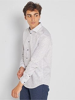 Camicia con micro motivo - Kiabi