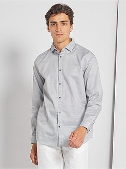 Camicia con micro motivo - Kiabi