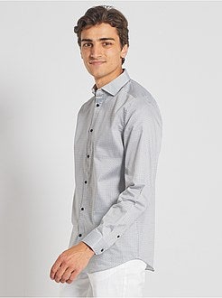 Camicia con micro motivo - Kiabi