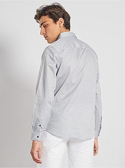 Camicia con micro motivo - Kiabi