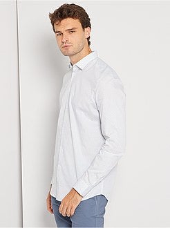 Camicia con micromotivi + 190 cm - Kiabi