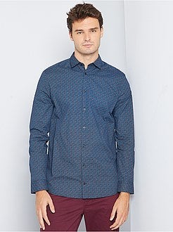 Camicia con micromotivi + 190 cm - Kiabi