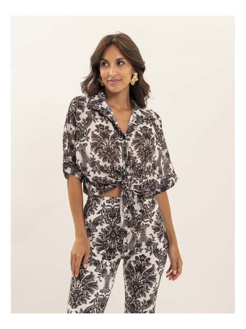 Camicia con motivi annodata OXALIE - Kiabi