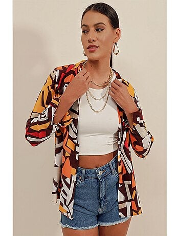 Camicia con motivi grafici