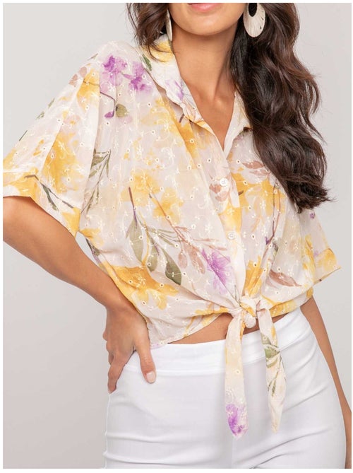 Camicia con motivo e ricamo OWANIE - Kiabi