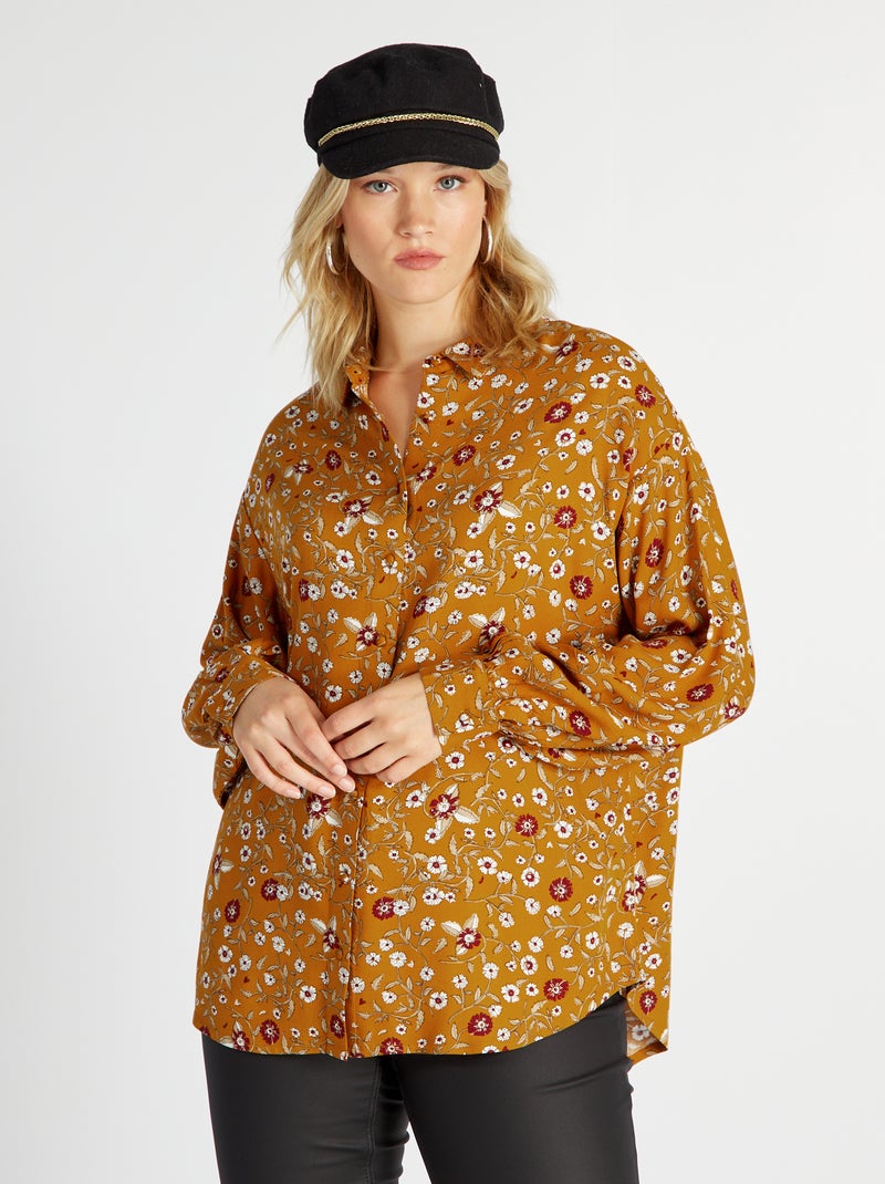 Camicia con motivo MARRONE - Kiabi