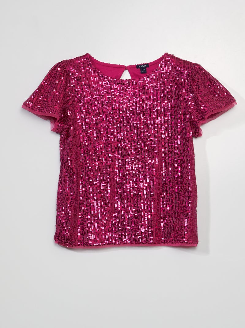 Camicia con paillettes ROSA - Kiabi