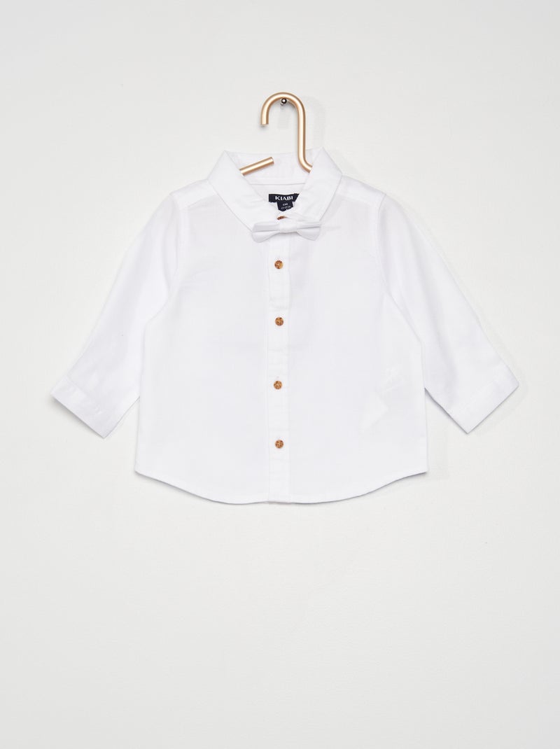 Camicia con papillon Bianco - Kiabi