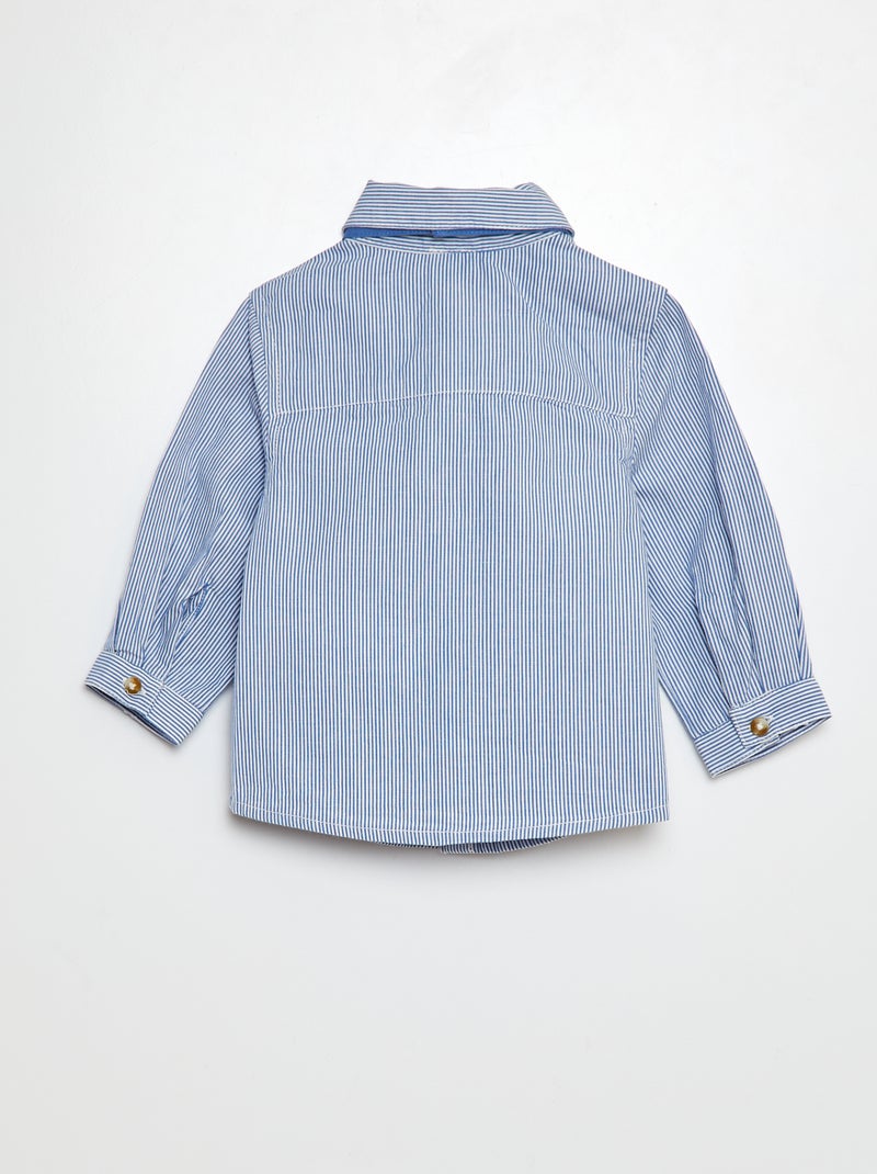 Camicia con papillon BLU - Kiabi