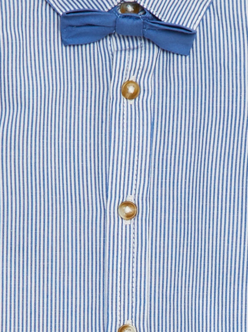 Camicia con papillon BLU - Kiabi