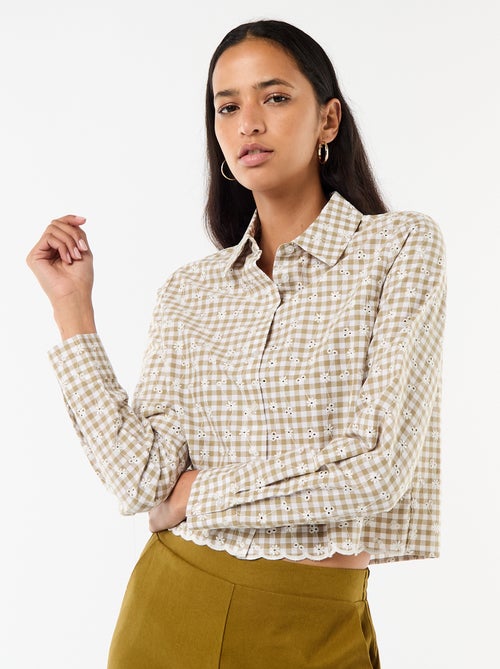 Camicia con ricami all over - Kiabi