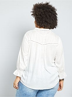 Camicia con ricamo a punto inglese - Kiabi