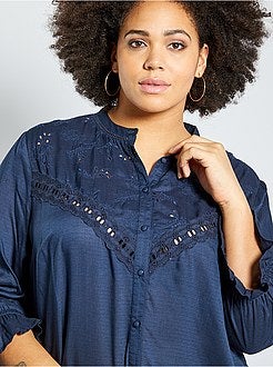 Camicia con ricamo a punto inglese - Kiabi