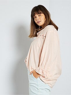 Camicia con ricamo a punto inglese - Kiabi