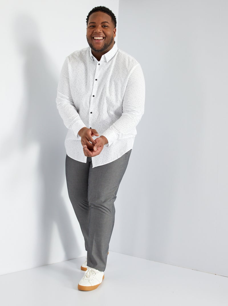 Camicia con stampa BIANCO - Kiabi