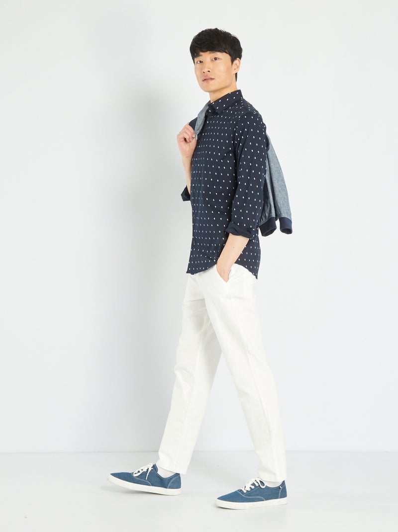 Camicia con stampa BLU - Kiabi