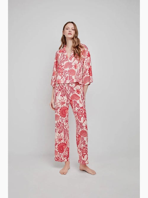 Camicia con stampa coralli - Kiabi