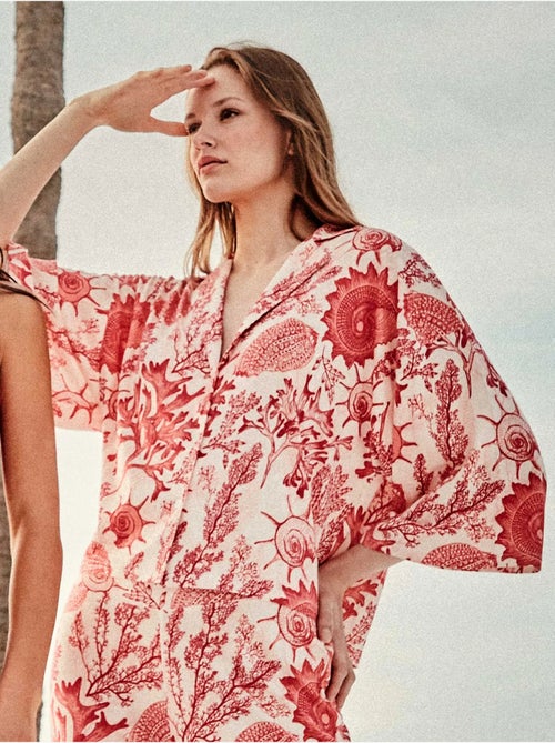 Camicia con stampa coralli - Kiabi