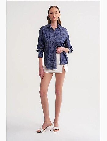 Camicia con stampa floreale mixray