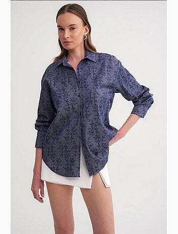 Camicia con stampa floreale mixray