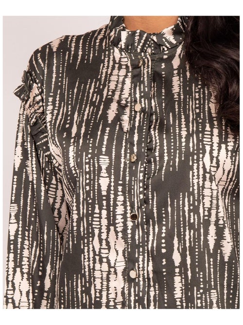 Camicia con stampa in raso OBONE - Kiabi
