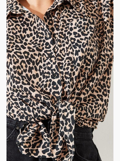 Camicia con stampa leopardata mbms lucci - Kiabi Camicia con stampa leopardata mbms lucci - Kiabi