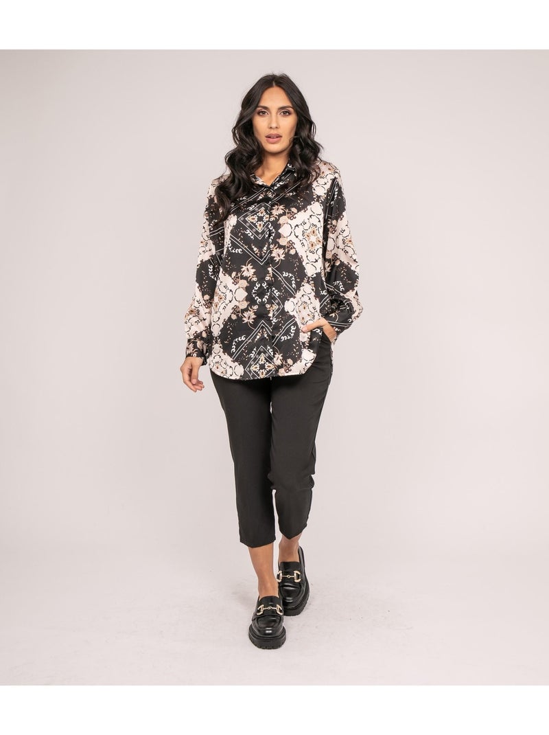 Camicia con stampa OMIST Nero - Kiabi