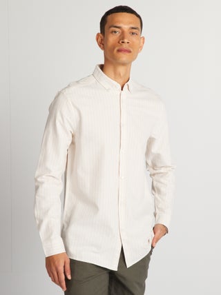 Camicia con taglio dritto e a righe