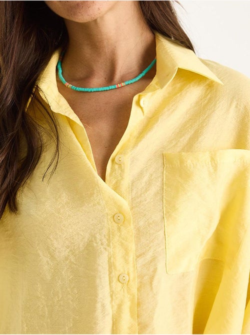 Camicia con tasca singola e mezza manica lucci - Kiabi Camicia con tasca singola e mezza manica lucci - Kiabi