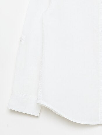 Camicia con taschino e maniche risvoltabili