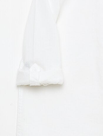 Camicia con taschino e maniche risvoltabili
