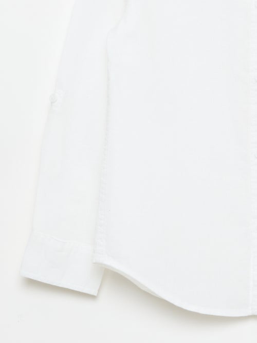 Camicia con taschino e maniche risvoltabili - Kiabi