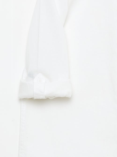 Camicia con taschino e maniche risvoltabili - Kiabi