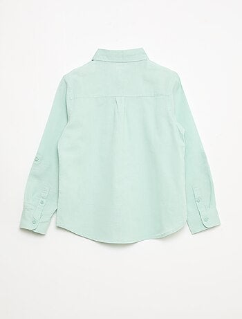 Camicia con taschino e maniche risvoltabili