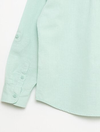 Camicia con taschino e maniche risvoltabili