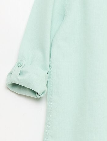 Camicia con taschino e maniche risvoltabili