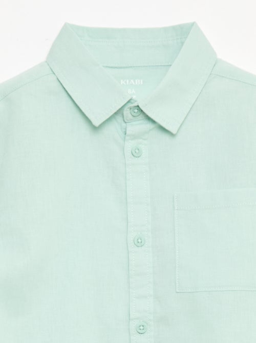 Camicia con taschino e maniche risvoltabili - Kiabi