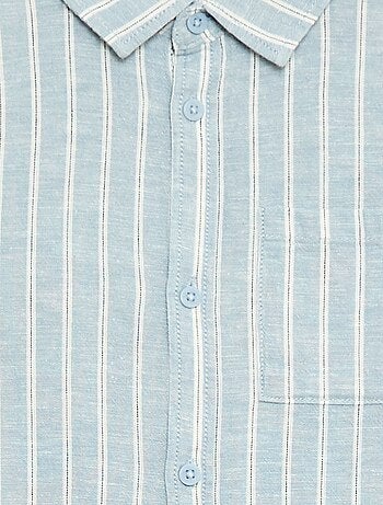 Camicia con taschino e maniche risvoltabili