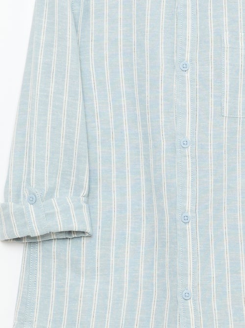 Camicia con taschino e maniche risvoltabili - Kiabi Camicia con taschino e maniche risvoltabili - Kiabi