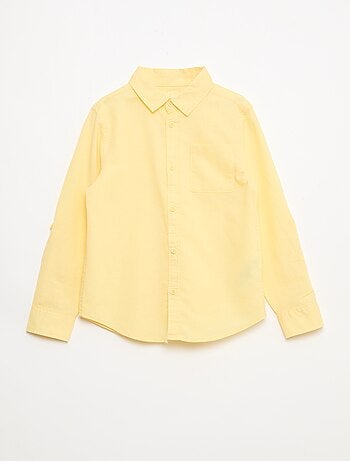 Camicia con taschino e maniche risvoltabili