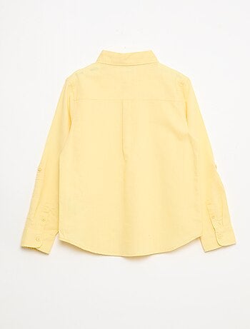 Camicia con taschino e maniche risvoltabili