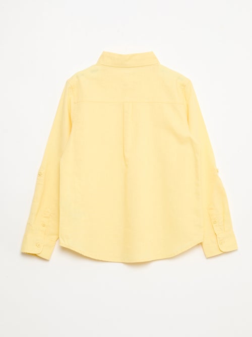 Camicia con taschino e maniche risvoltabili - Kiabi