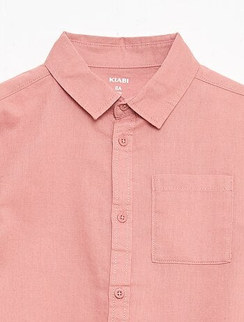 Camicia con taschino e maniche risvoltabili