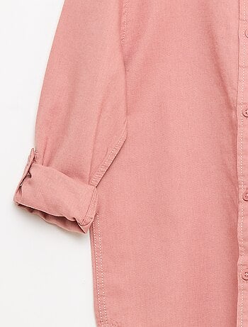 Camicia con taschino e maniche risvoltabili