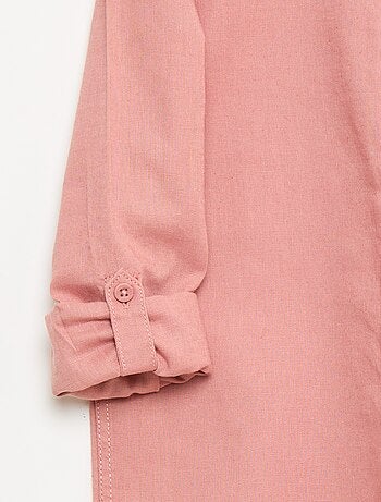 Camicia con taschino e maniche risvoltabili