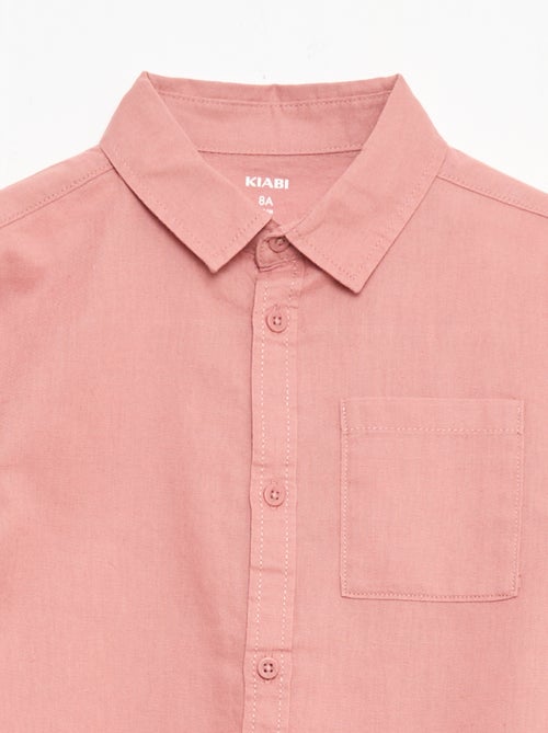 Camicia con taschino e maniche risvoltabili - Kiabi