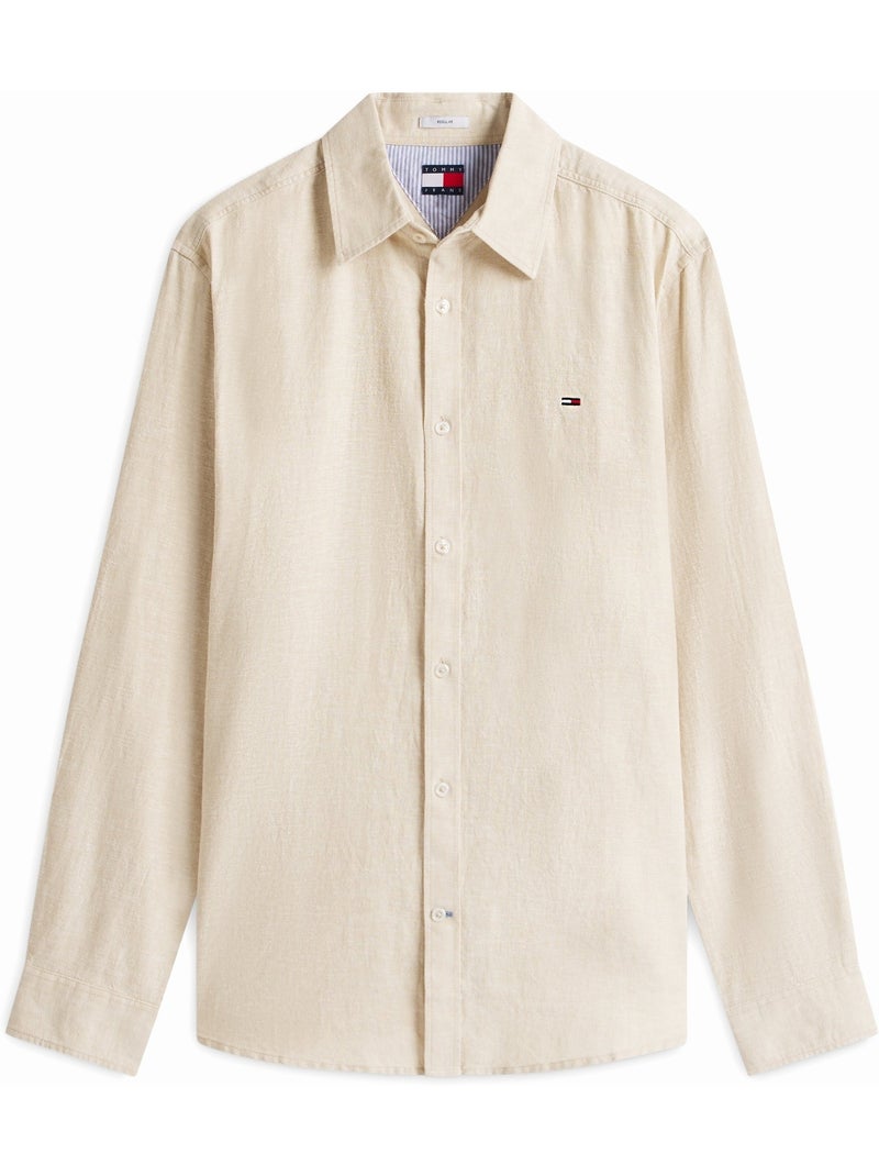 Camicia Conicità sottile - Tommy Hilfiger Beige - Kiabi