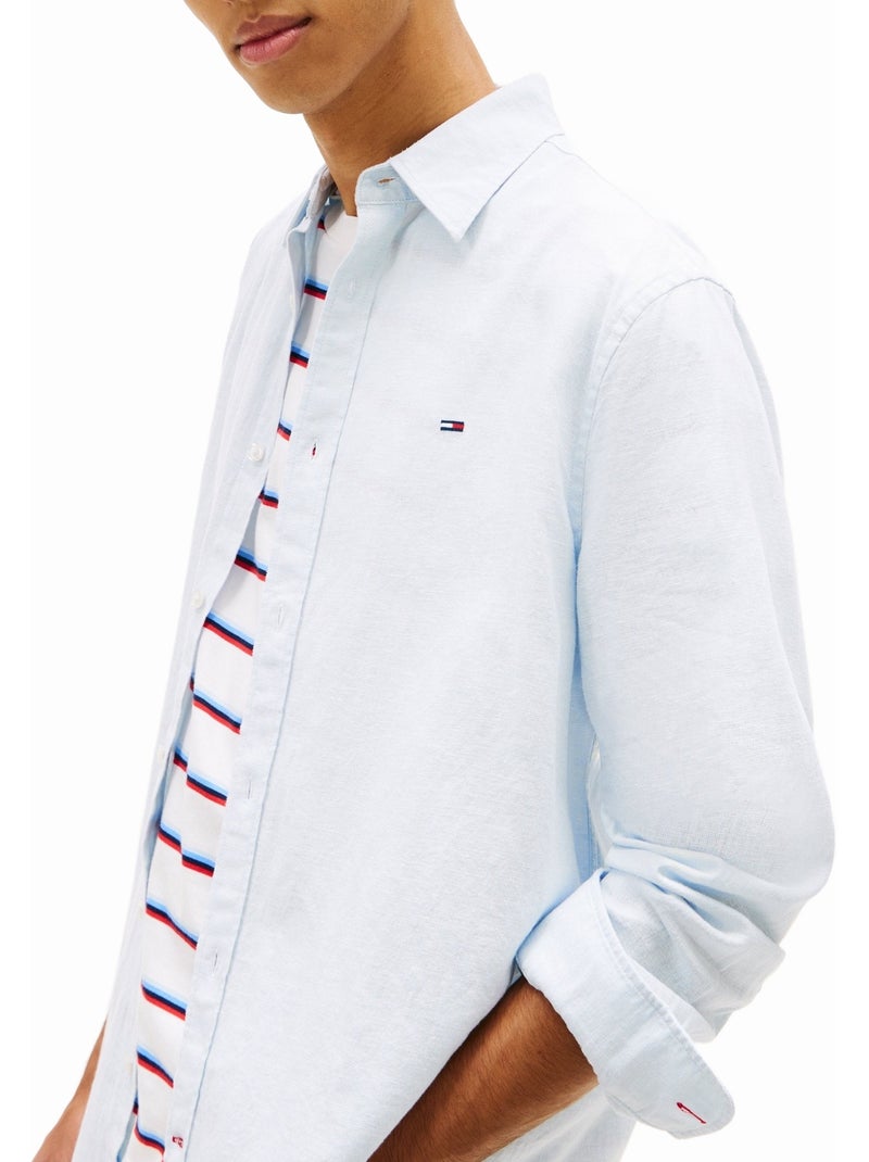 Camicia Conicità sottile - Tommy Hilfiger Blu chiaro - Kiabi