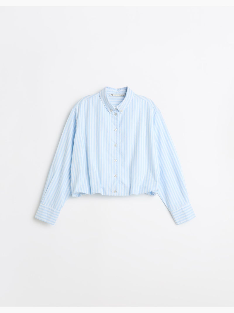 Camicia corta a righe, mo fashion Blu - Kiabi