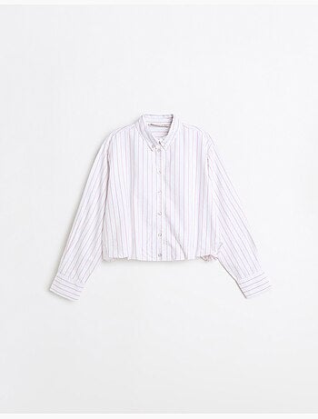 Camicia corta a righe, mo fashion